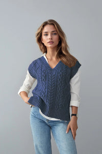 Cable Knit Sweater Vest