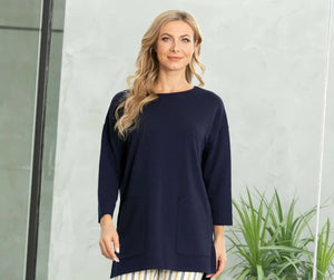 Bamboo French Terry Tunic with Pockets