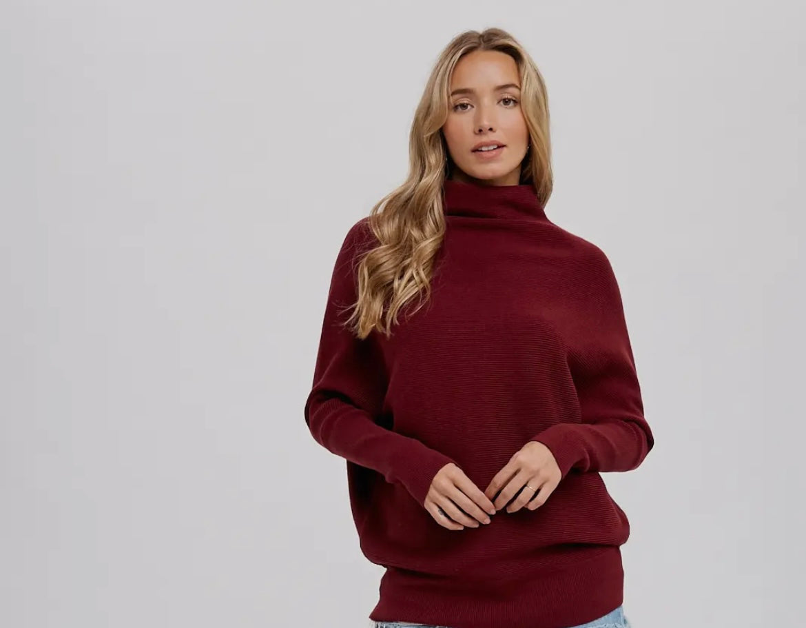 Slouch Neck Dolman Pullover