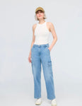 Duer Performance Denim Lite High Rise Cargo