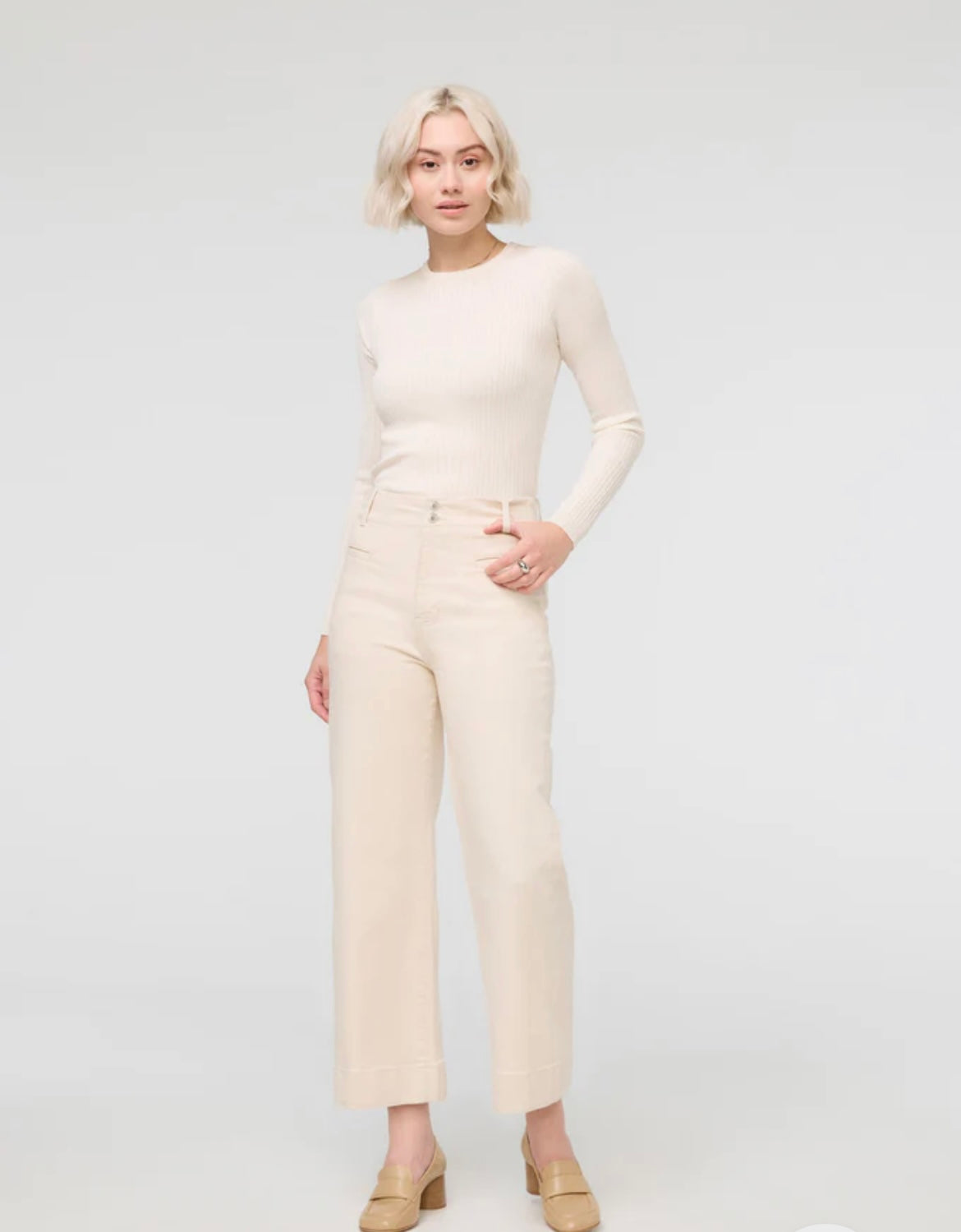 Duer Women Lux Twill High Rise Trouser