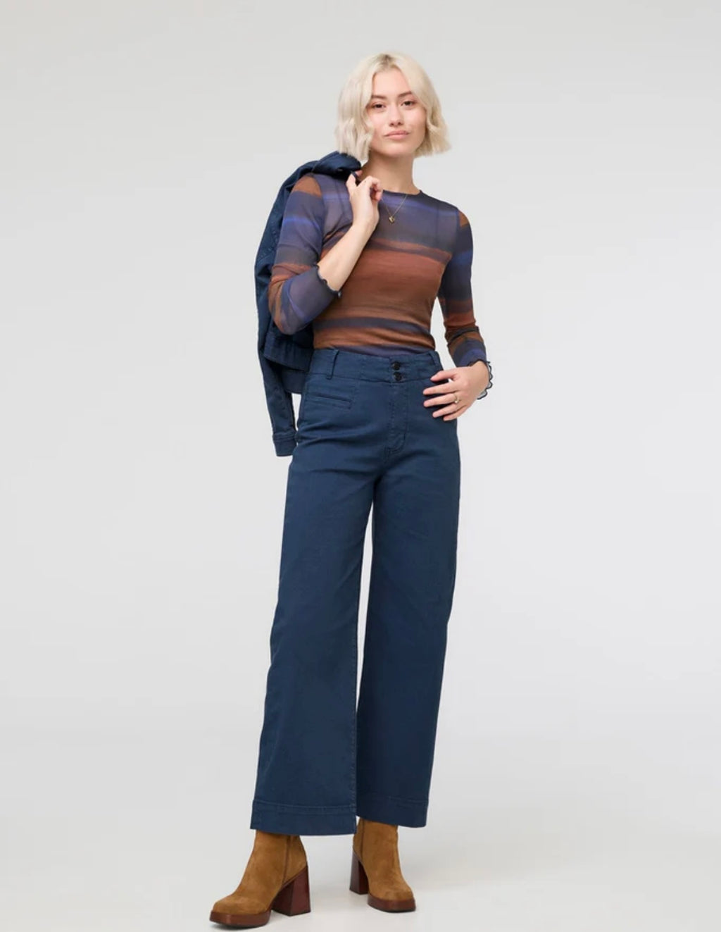 Duer Women Lux Twill High Rise Trouser