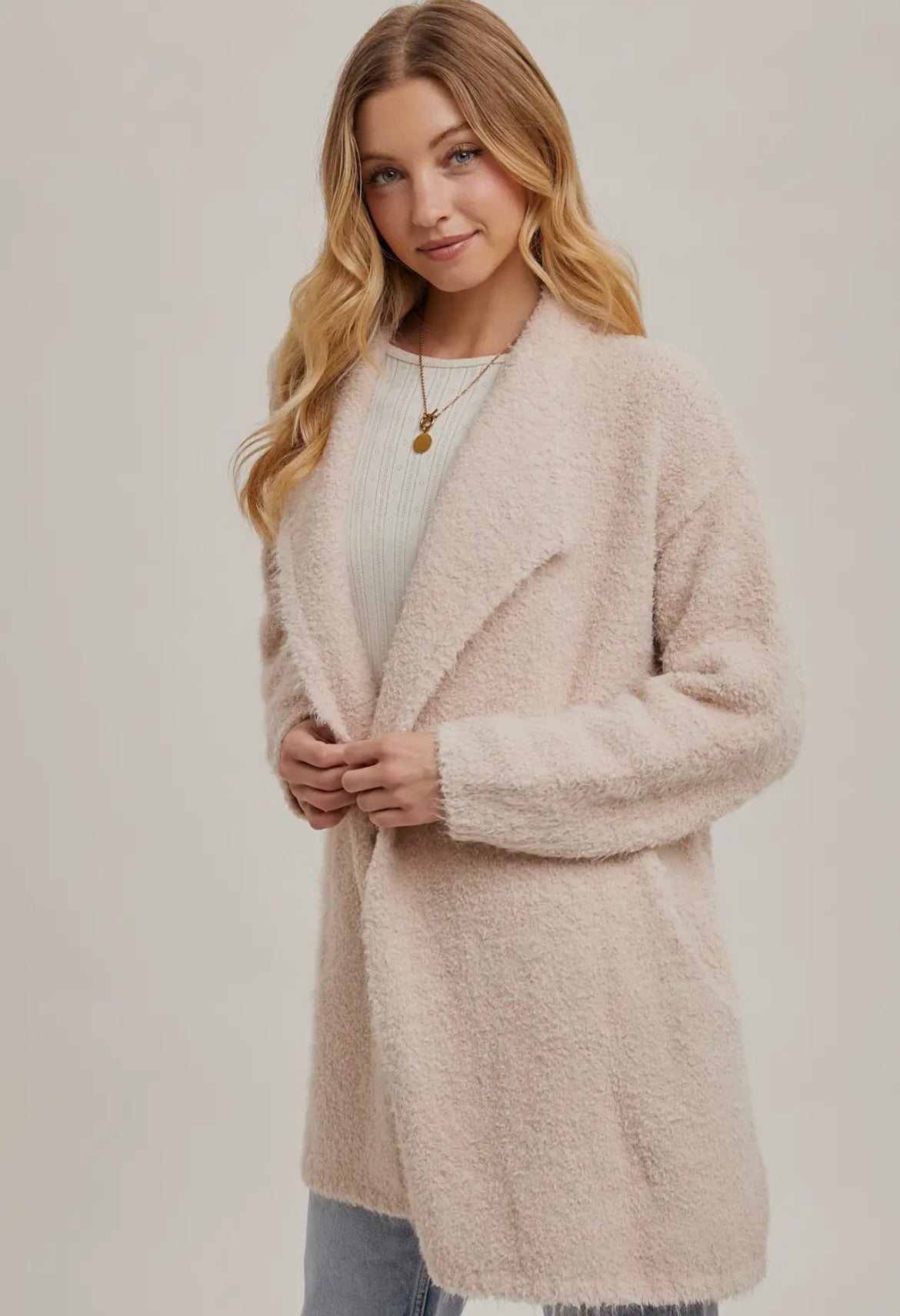 The Fuzzy Sweater Knit Cardigan