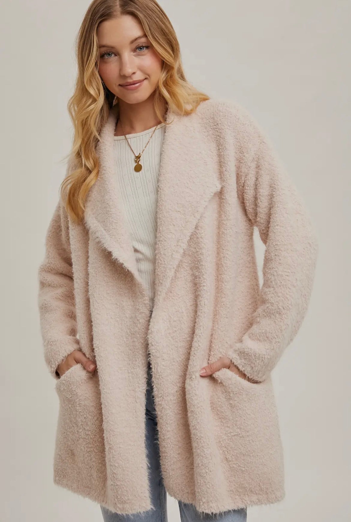 The Fuzzy Sweater Knit Cardigan