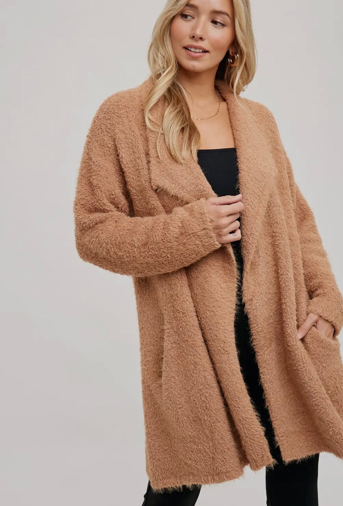 The Fuzzy Sweater Knit Cardigan