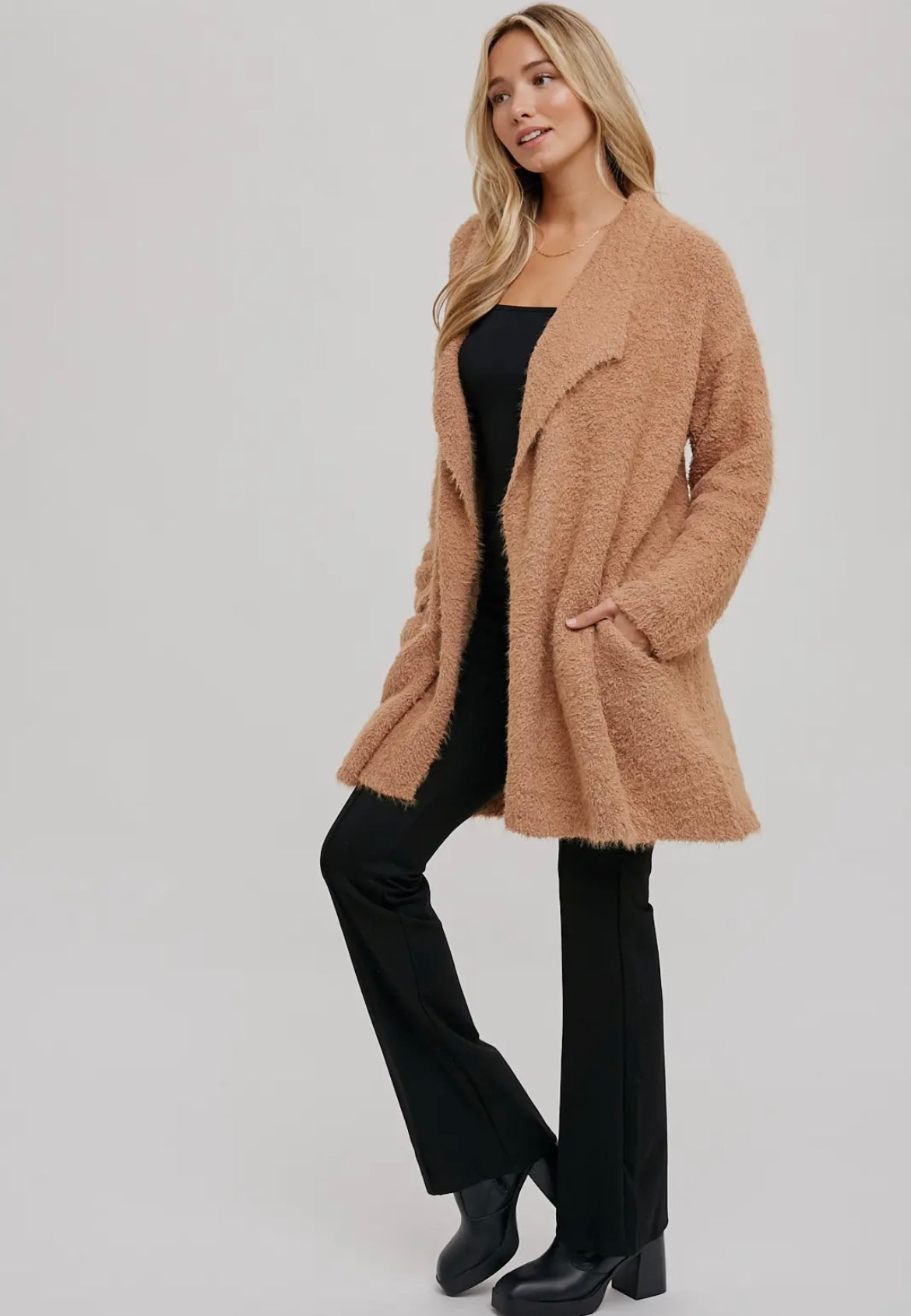 The Fuzzy Sweater Knit Cardigan