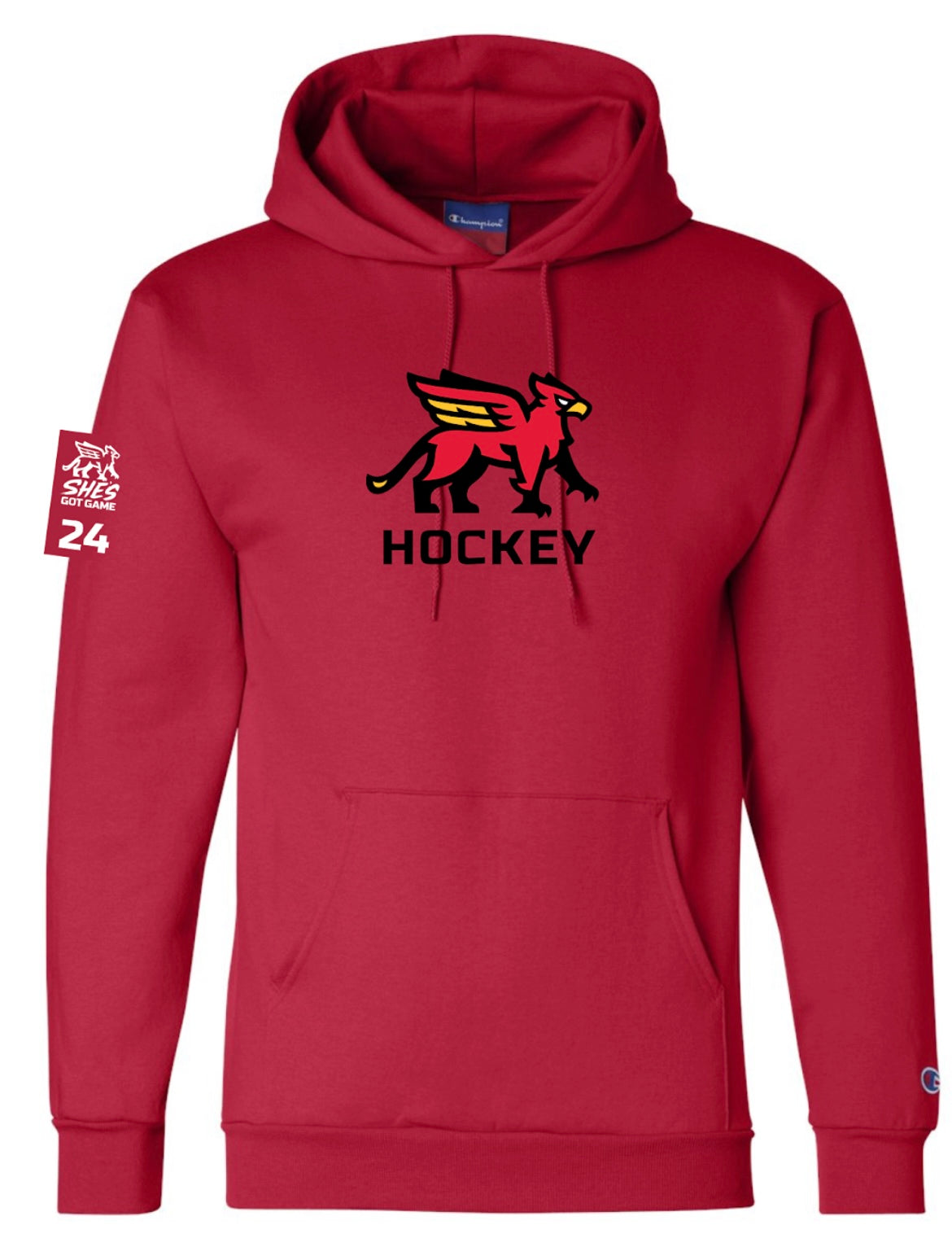 GGHL Gryphons/She's Got Game Player Champion Hoodie Adult Unisex