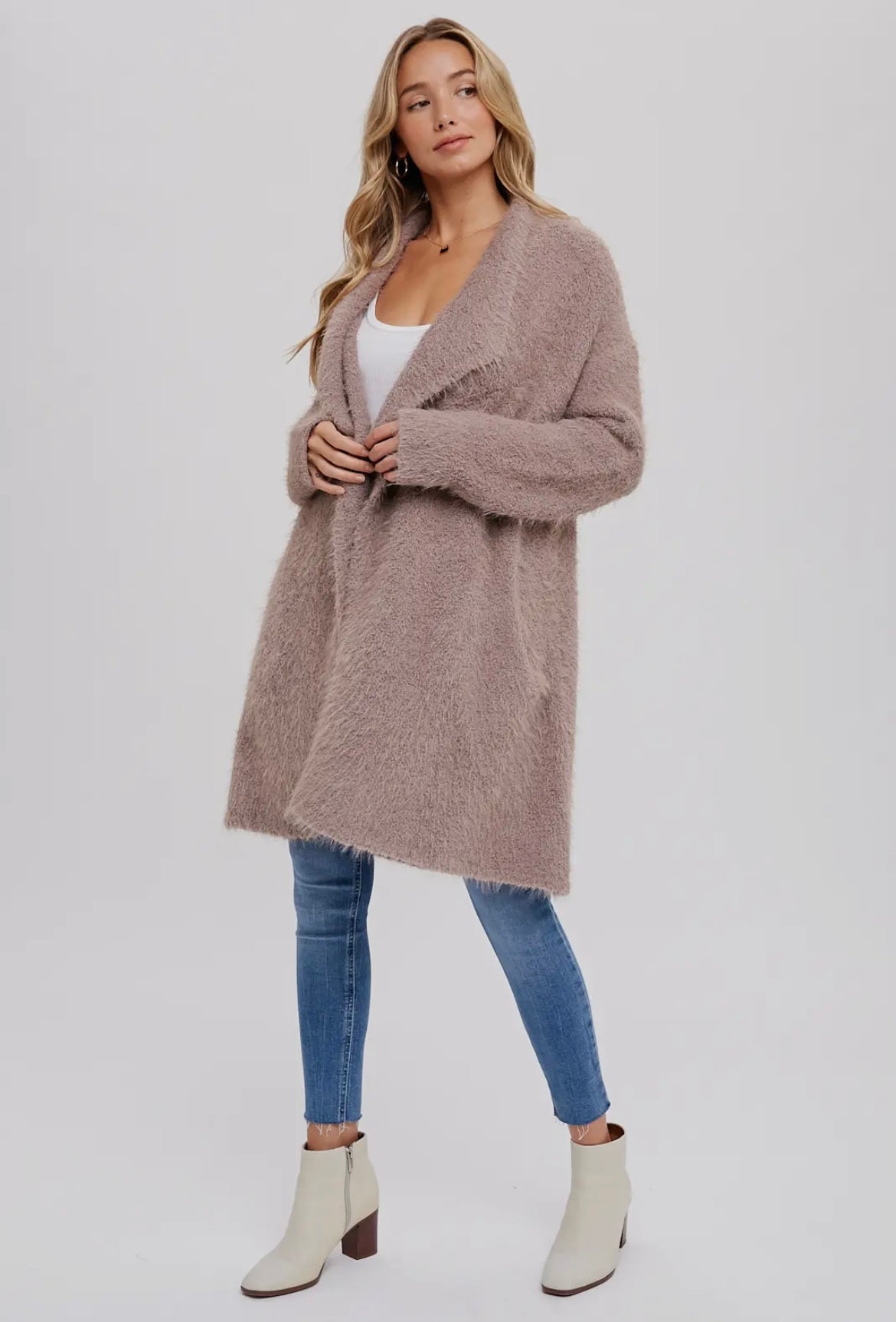 The Fuzzy Sweater Knit Cardigan