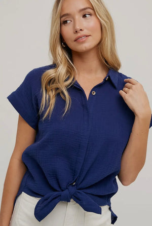 Essential Button Up Cotton Shirt