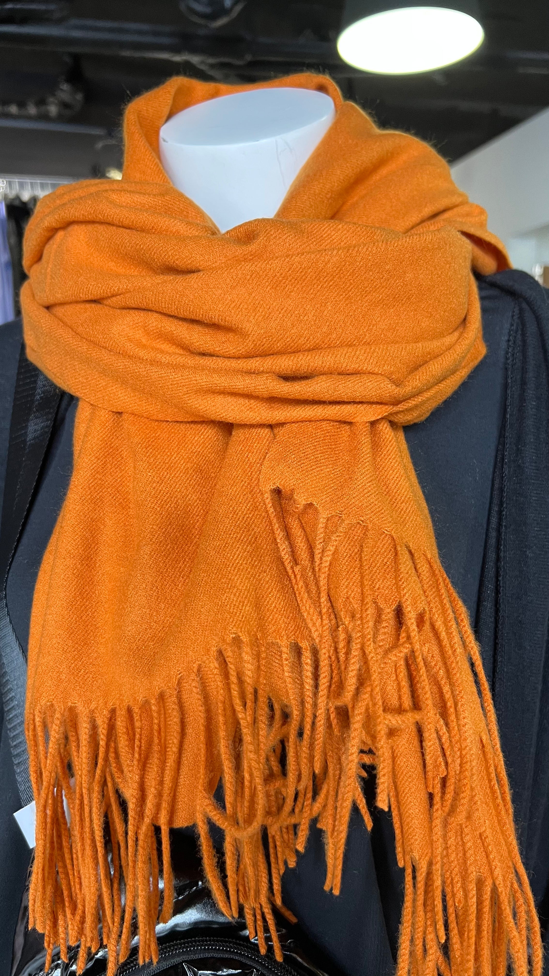 The Cashmere Soft Blend Fringe Scarf