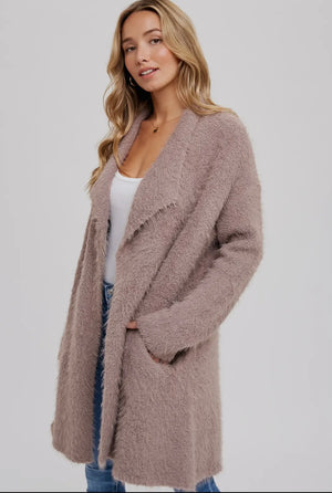 The Fuzzy Sweater Knit Cardigan