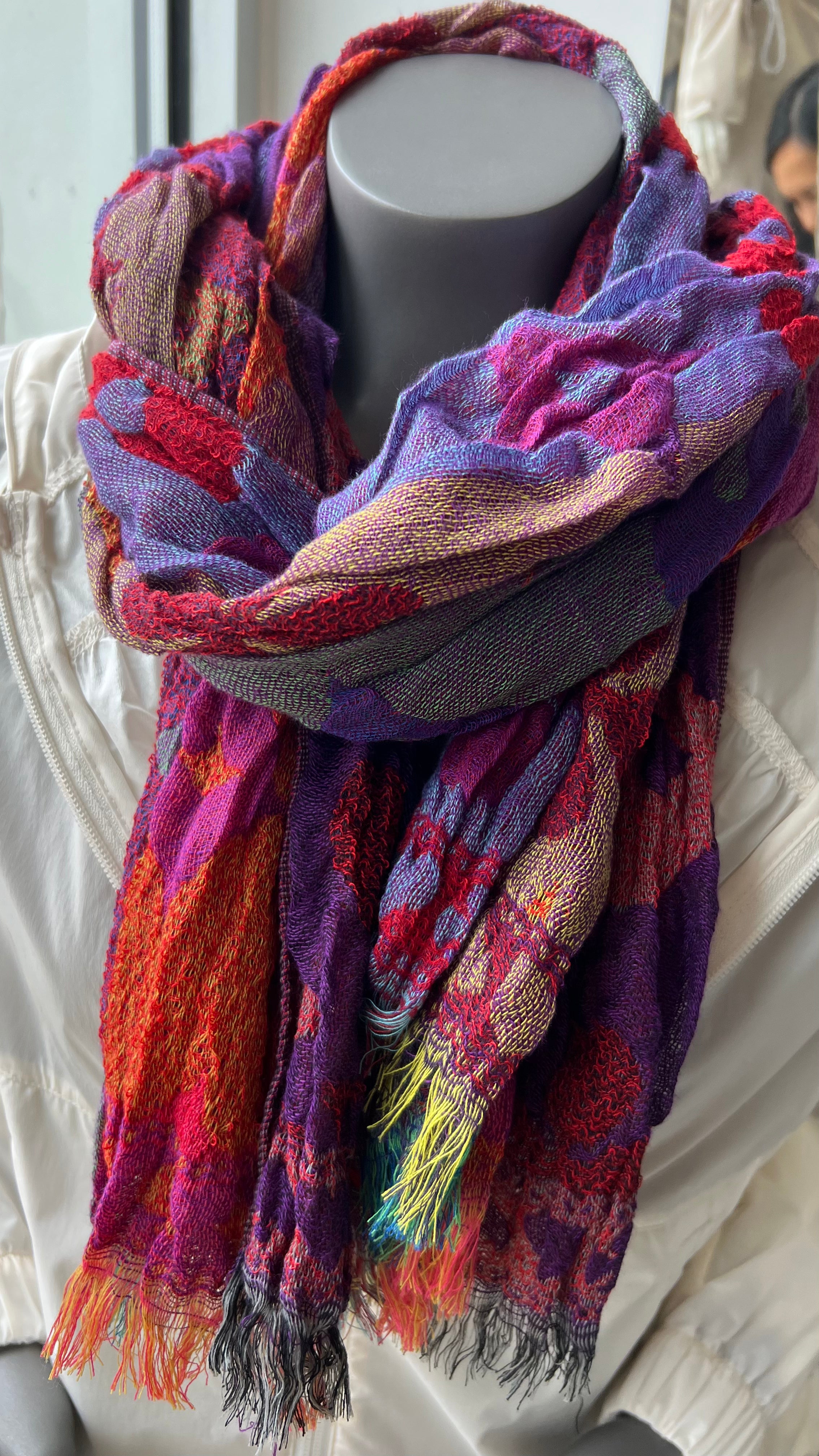 The Crinkle Colourful Scarf