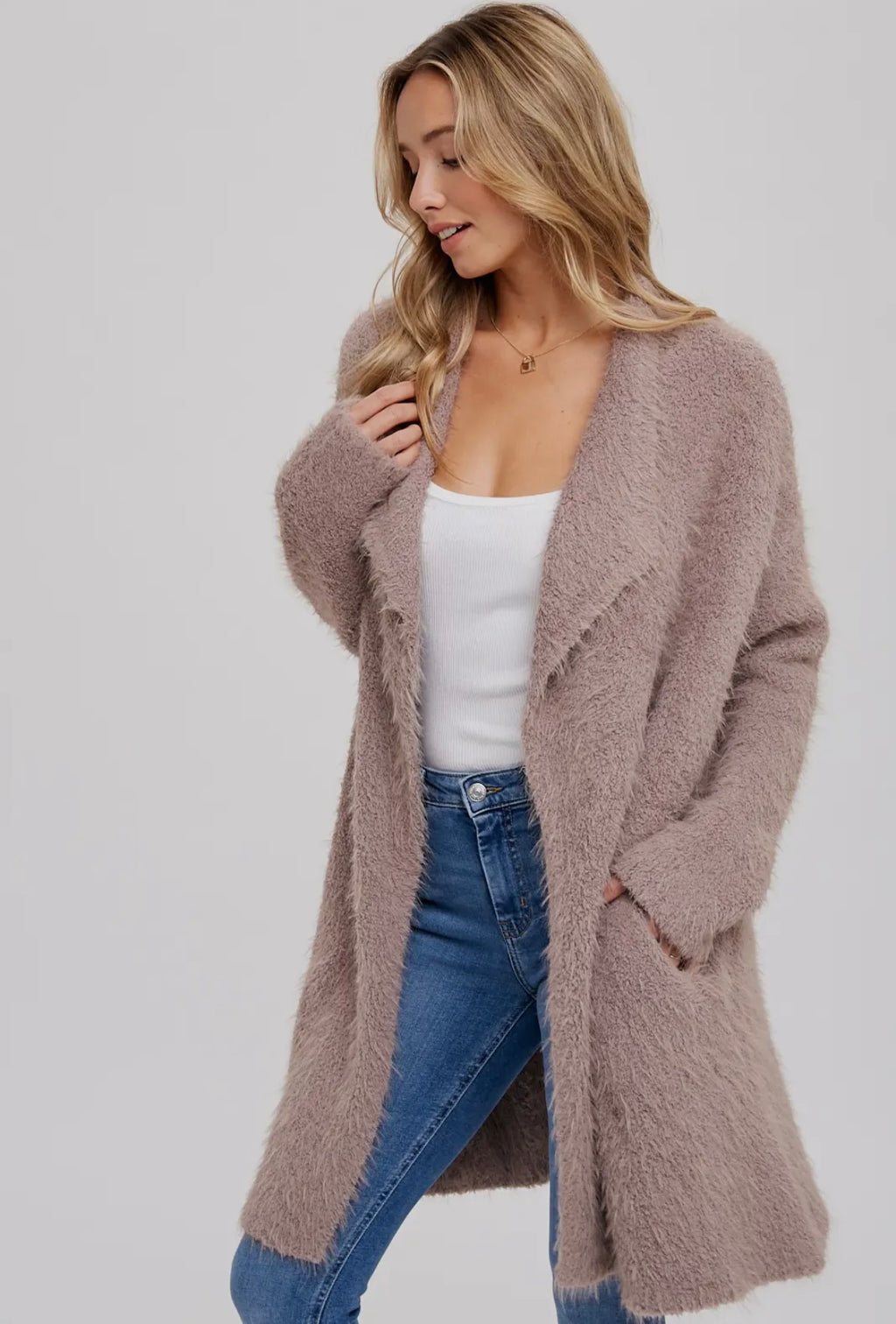 The Fuzzy Sweater Knit Cardigan