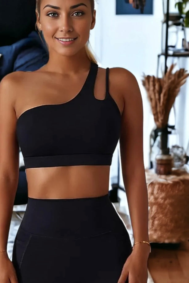 Oblique One Shoulder Bra