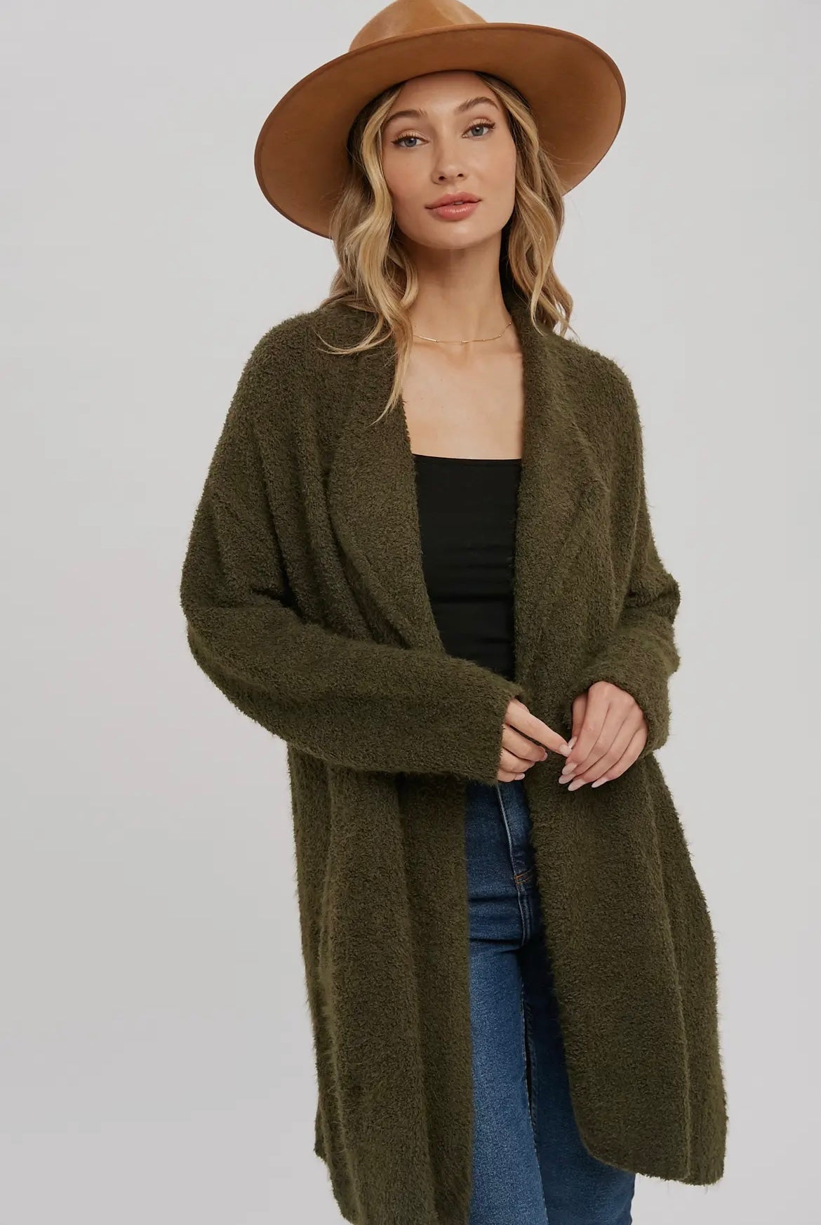 The Fuzzy Sweater Knit Cardigan