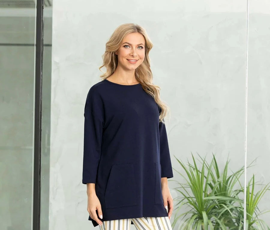 Bamboo French Terry Tunic with Pockets