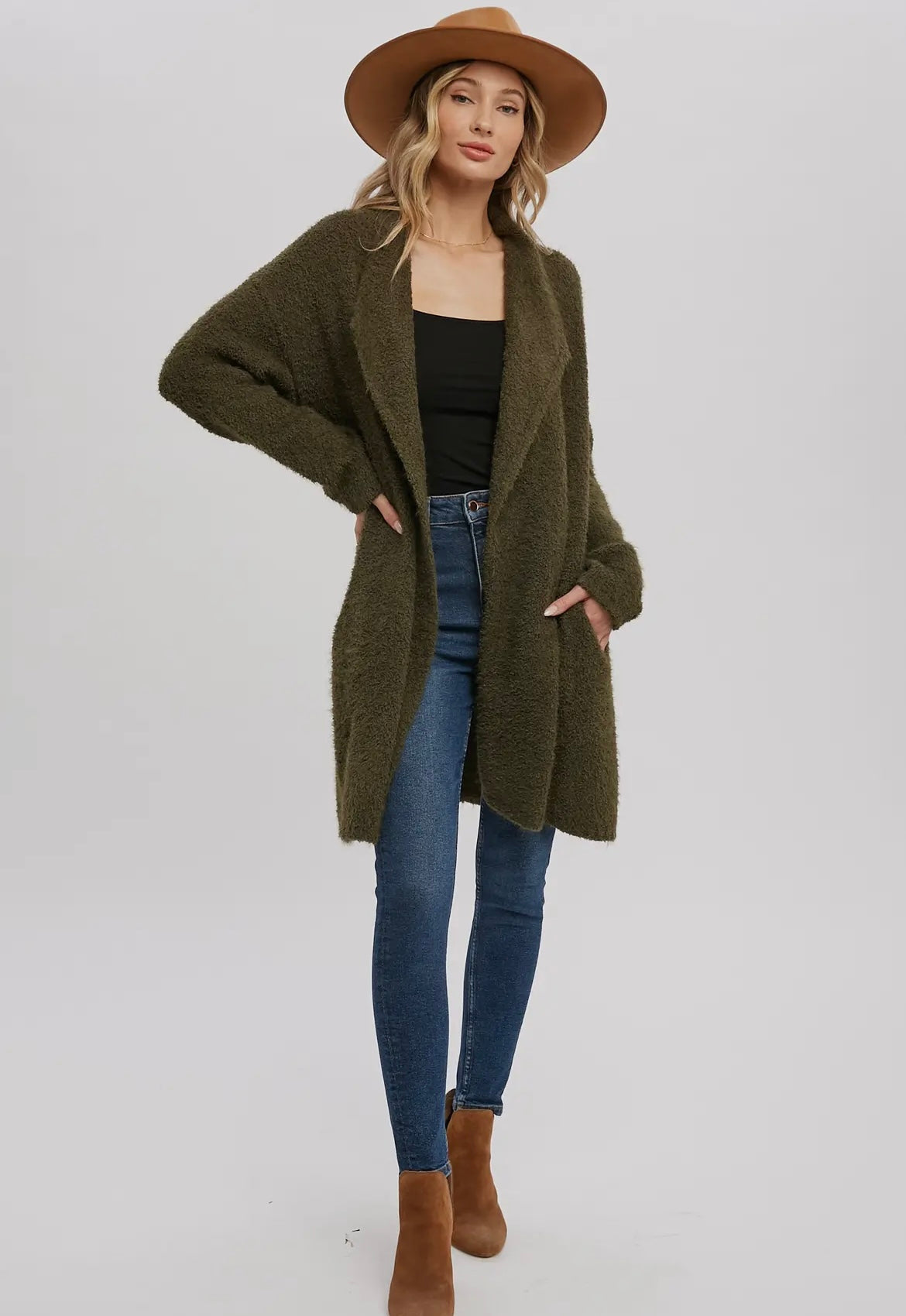 The Fuzzy Sweater Knit Cardigan