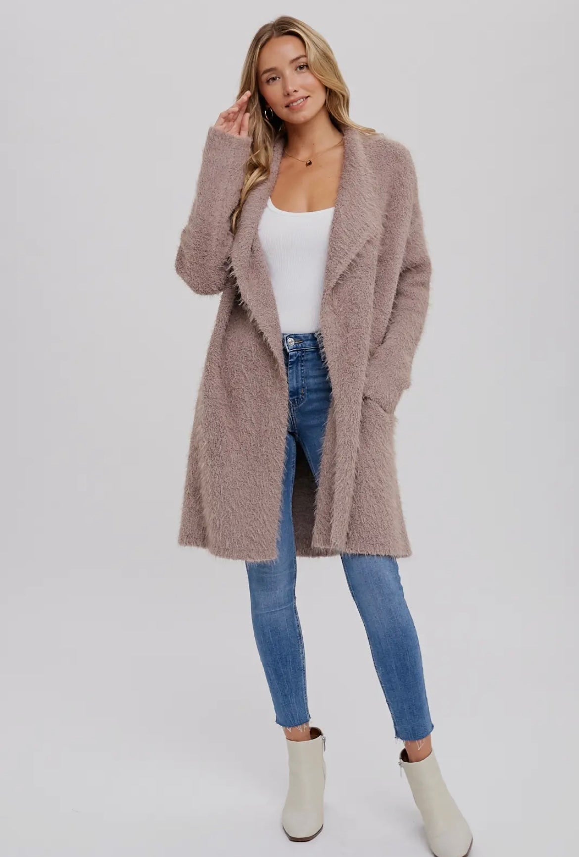 The Fuzzy Sweater Knit Cardigan