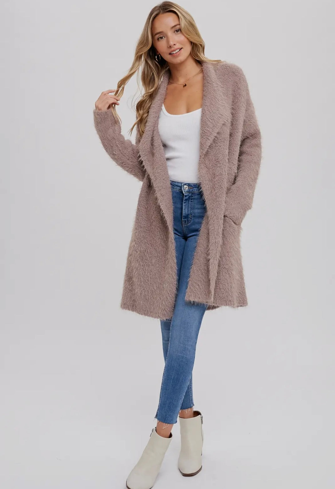 The Fuzzy Sweater Knit Cardigan