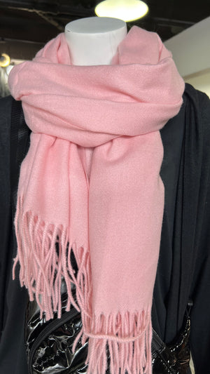 The Cashmere Soft Blend Fringe Scarf