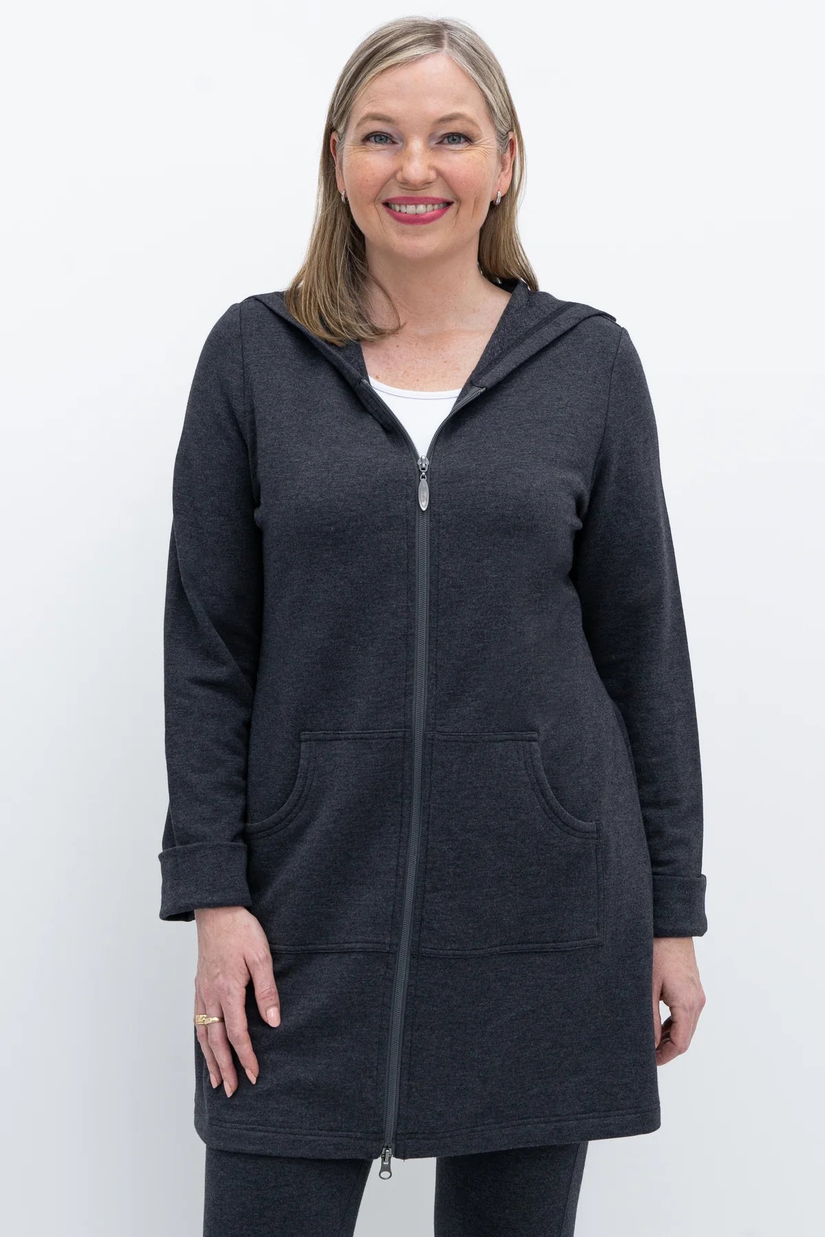 Bamboo Fleece Fullzip Hooded Cardigan with pockets!!