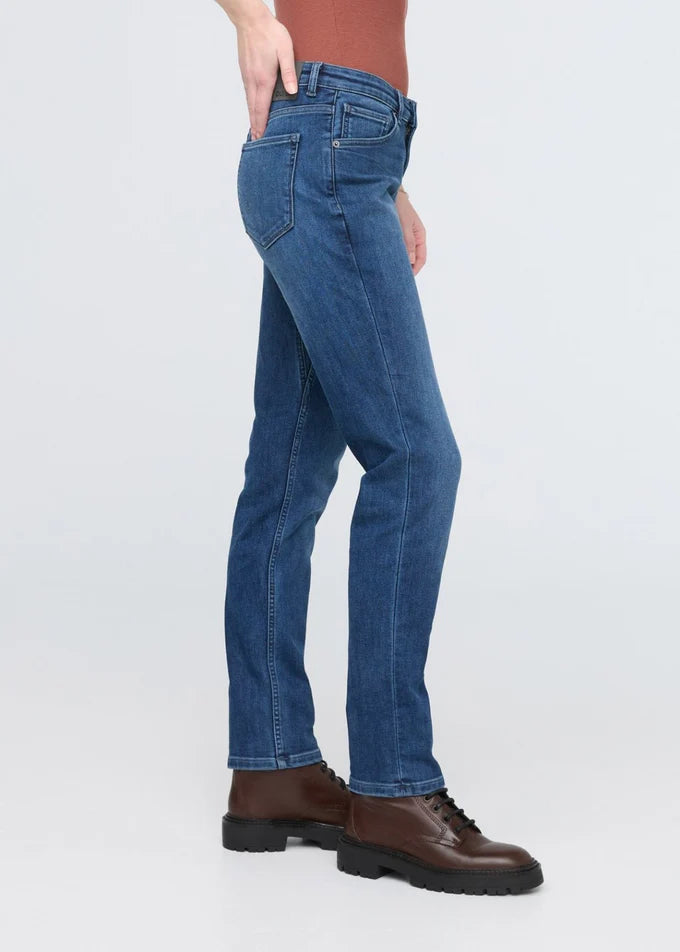 Duer Tech Fleece Lined Denim Girlfriend Jean