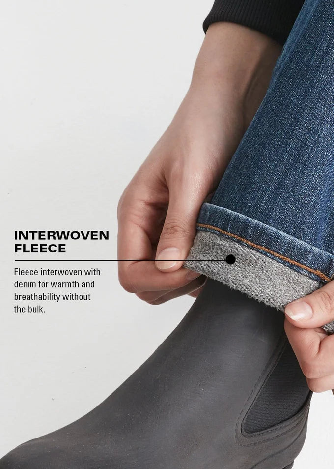 Duer Tech Fleece Lined Denim Girlfriend Jean
