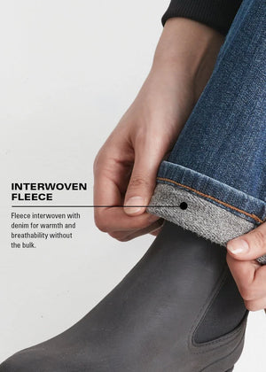 Duer Tech Fleece Lined Denim Girlfriend Jean