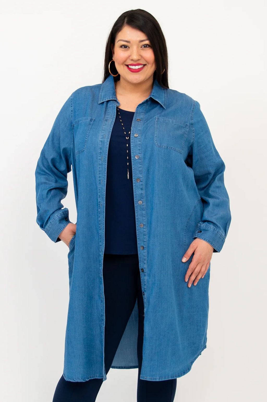 Tencel Denim Cardigan
