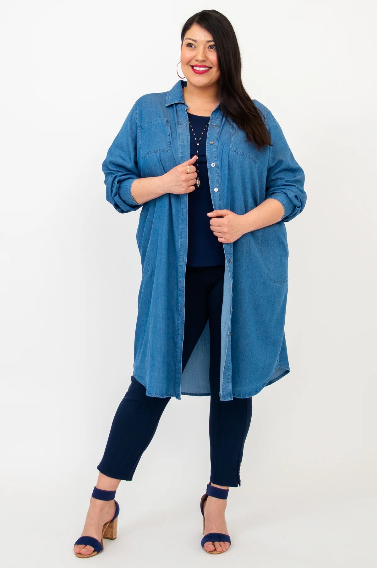 Tencel Denim Cardigan