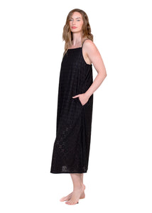 Latte Love Eyelet Maxi Dress with pockets!!