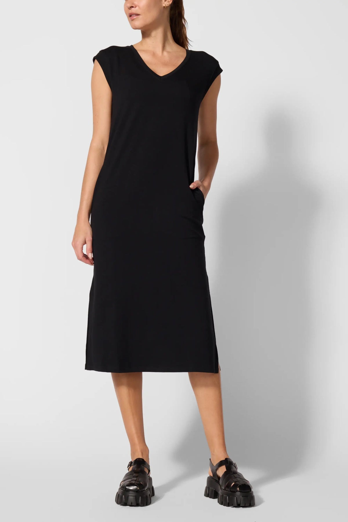 Cozy Fleece Sleeveless Maxi Dress