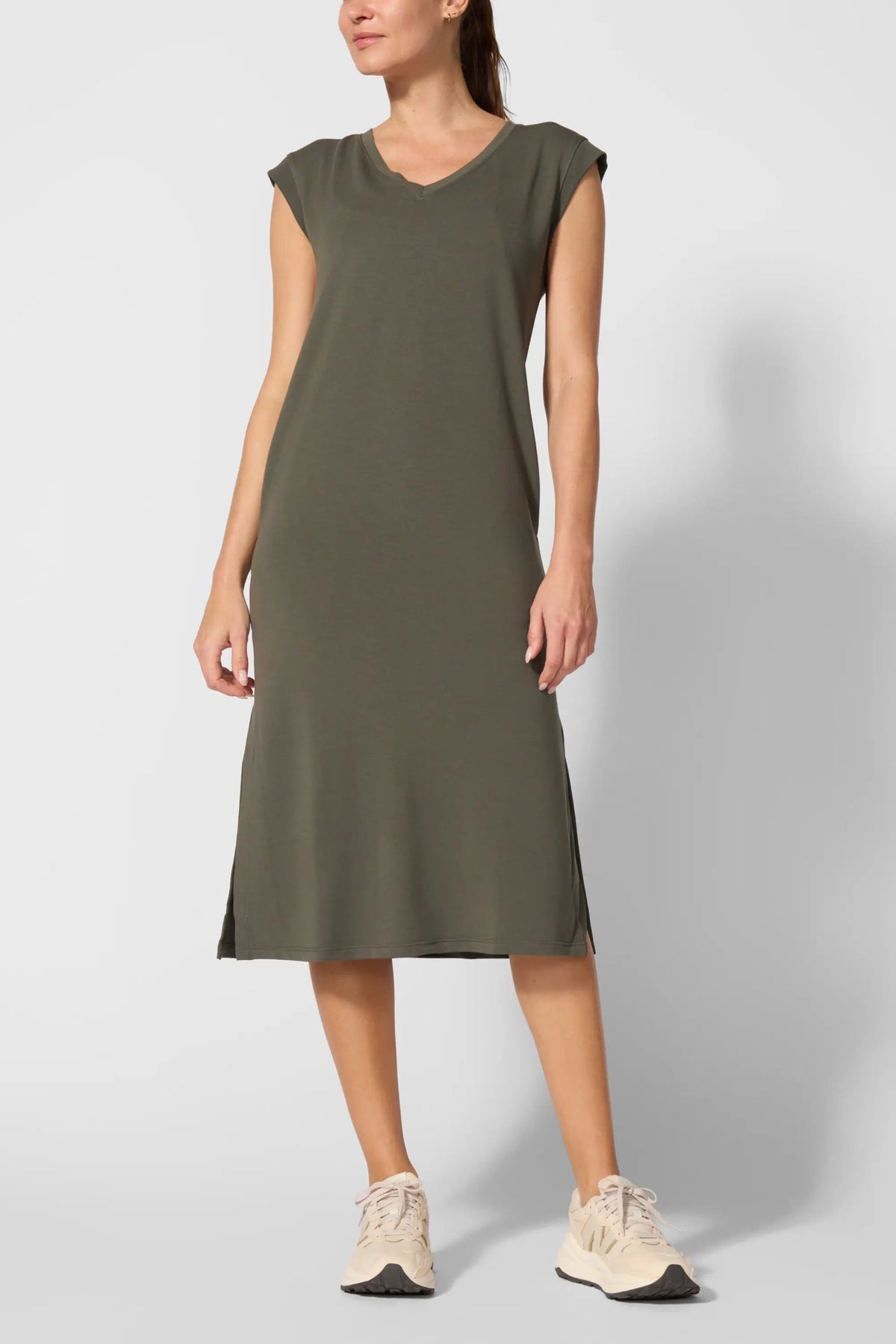 Cozy Fleece Sleeveless Maxi Dress