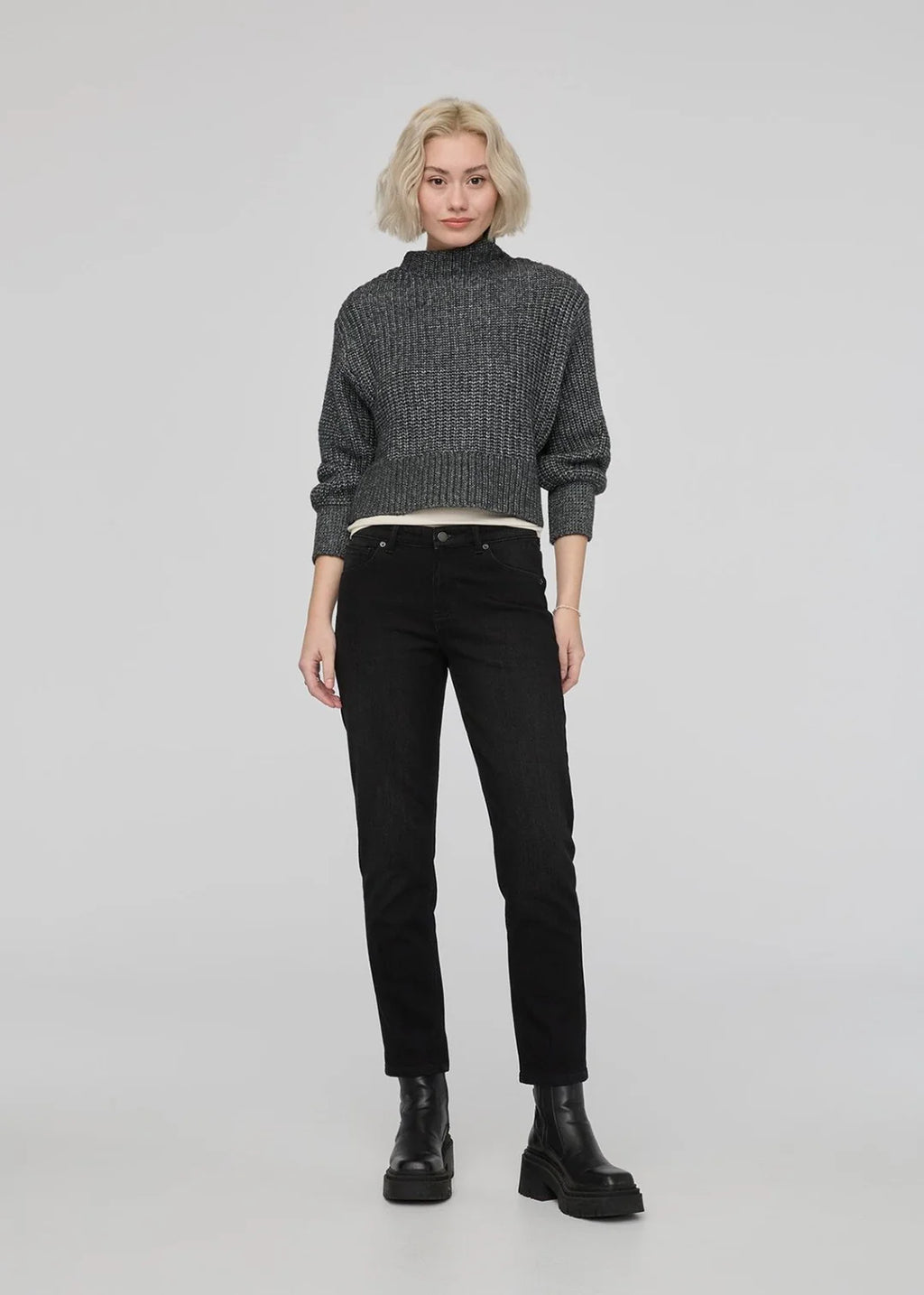 Duer Tech Fleece Lined Denim Girlfriend Jeans