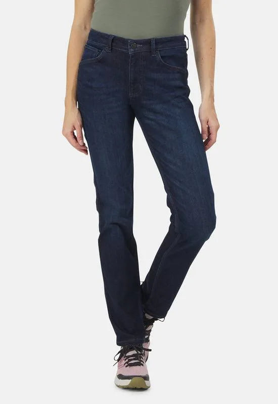 Duer Tech Fleece Lined Denim Slim Straight Jeans