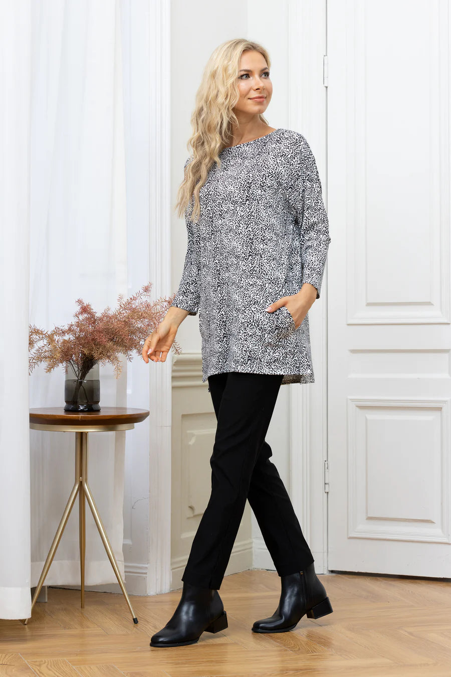 Bamboo French Terry Tunic with Pockets
