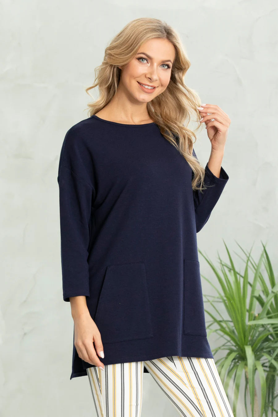 Bamboo French Terry Tunic with Pockets
