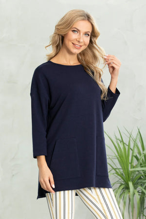Bamboo French Terry Tunic with Pockets