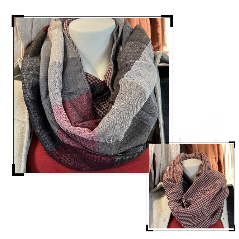 Fallin' for you Reversible Infinity Scarf - Unisex