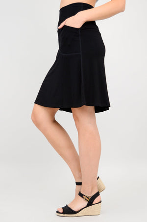 Bamboo Knee Length A-line Skort