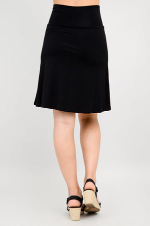 Bamboo Knee Length A-line Skort