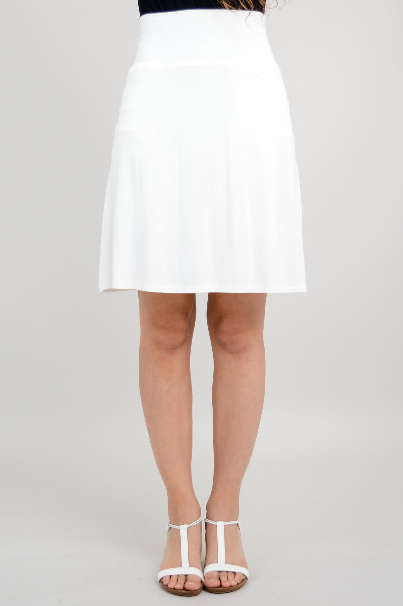 Bamboo Knee Length A-line Skort