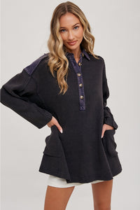 The Thermal Henley Tunic with POCKETS!! :)