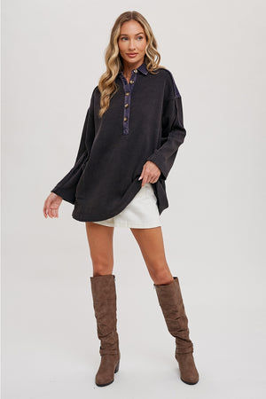 The Thermal Henley Tunic with POCKETS!! :)