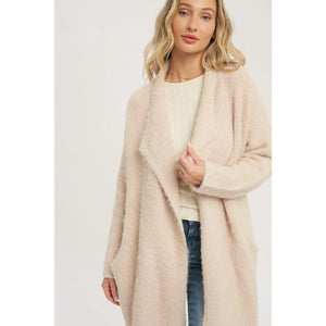 Fuzzy 2025 sweater coat