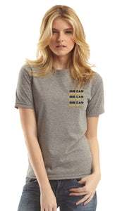 SGG - "She Can, She Will" Fine Jersey T-Shirt ADULT