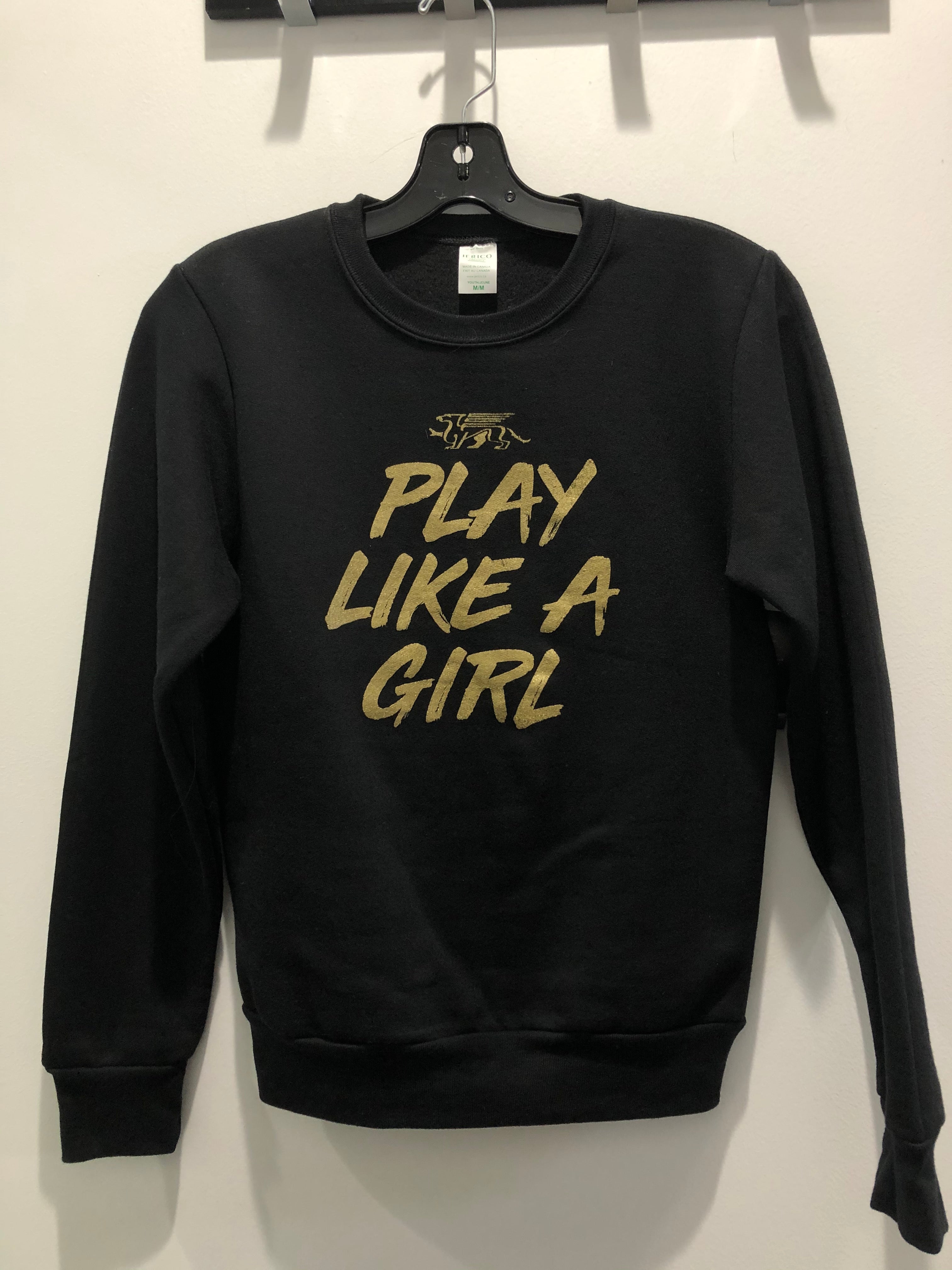 SGG - "Play Like A Girl" Crewneck Long-Sleeve YOUTH