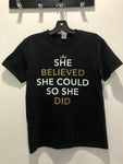 SGG - "She Believed She Could" T-Shirt YOUTH