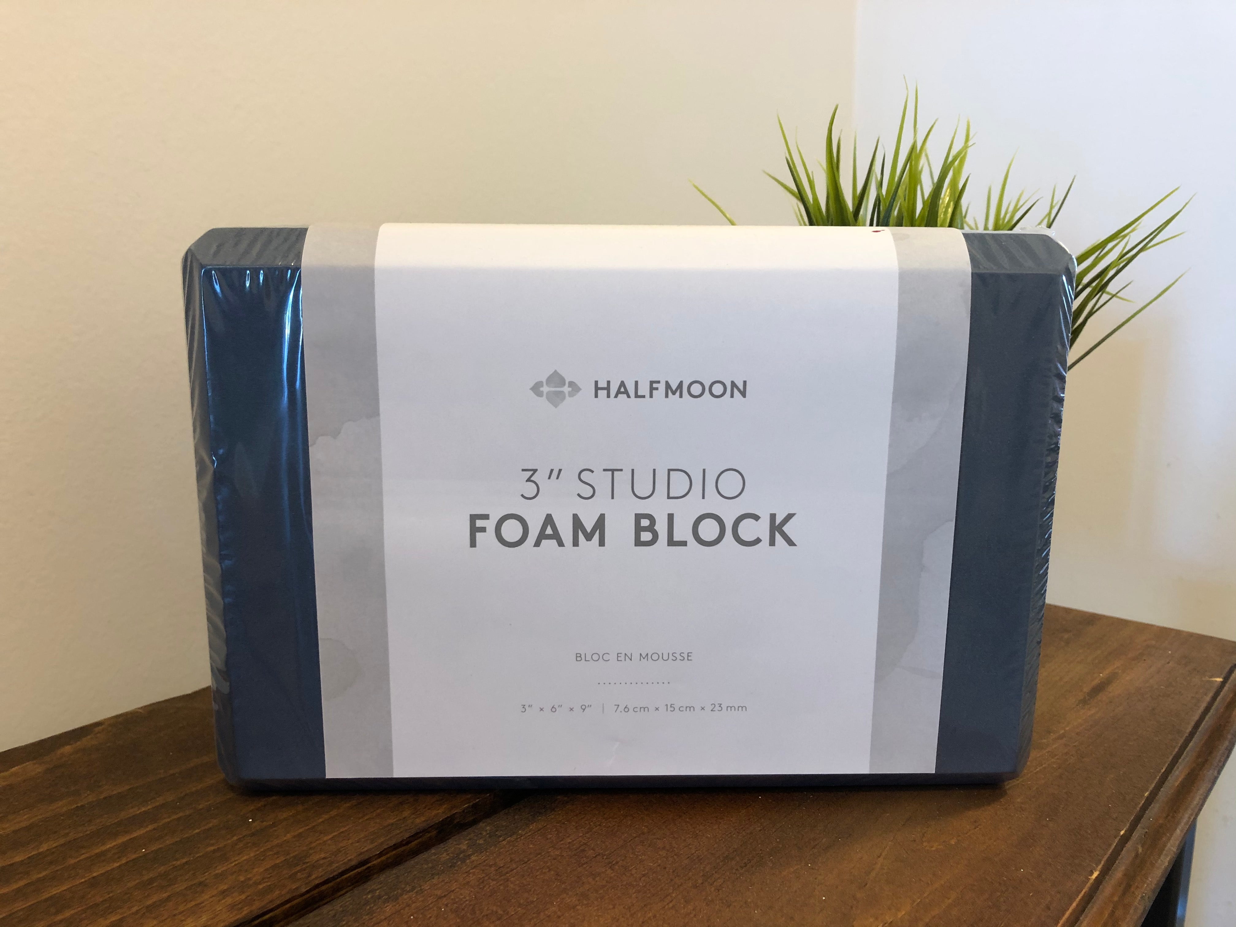 Halfmoon 3" Foam Yoga Block