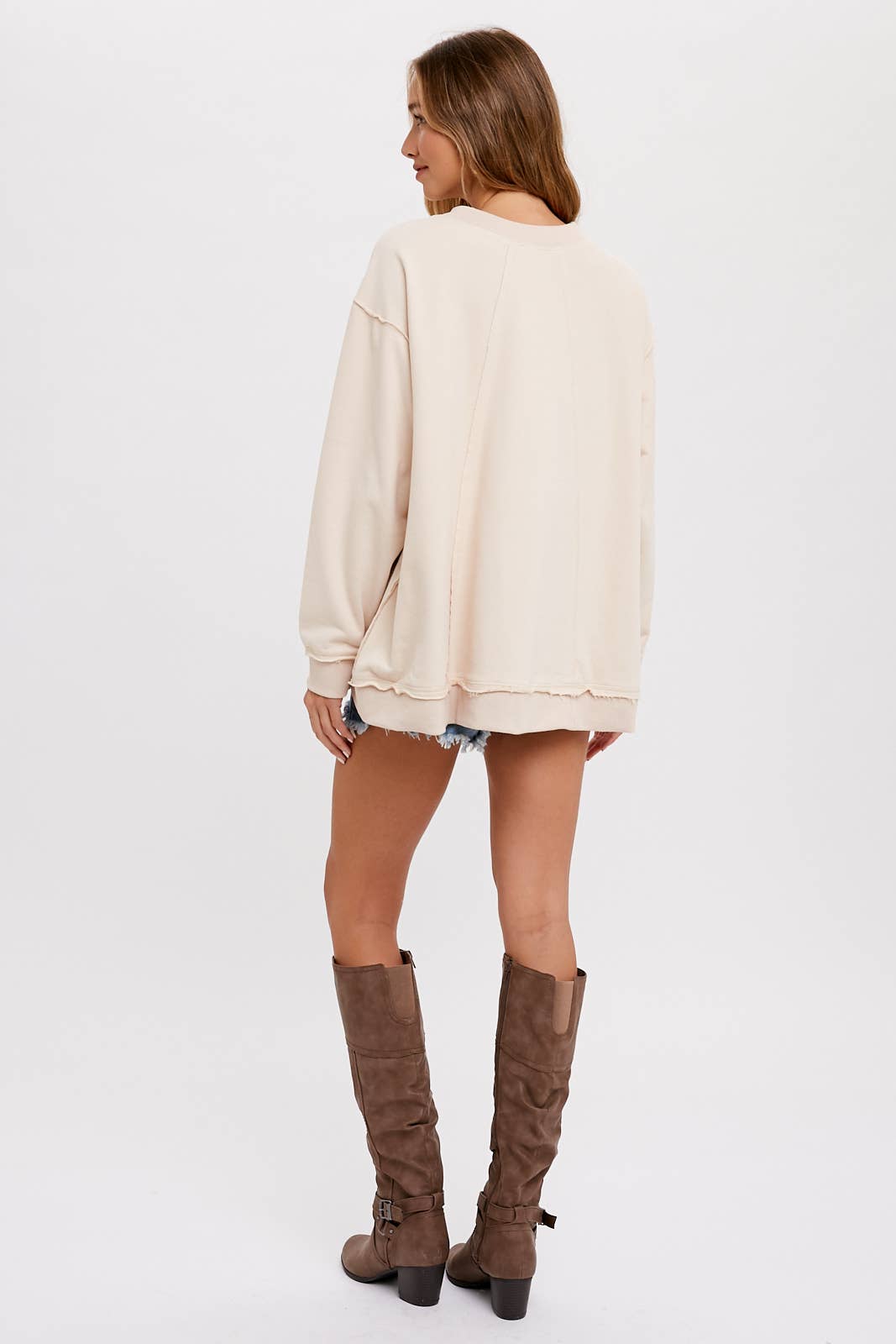 The Fray French Terry Oversized Pullover